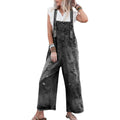 Imily Bela Women'S Casual Denim Overalls Loose Adjustable Strap Distressed Bib Jeans Overall Jumpsuits with Pocket