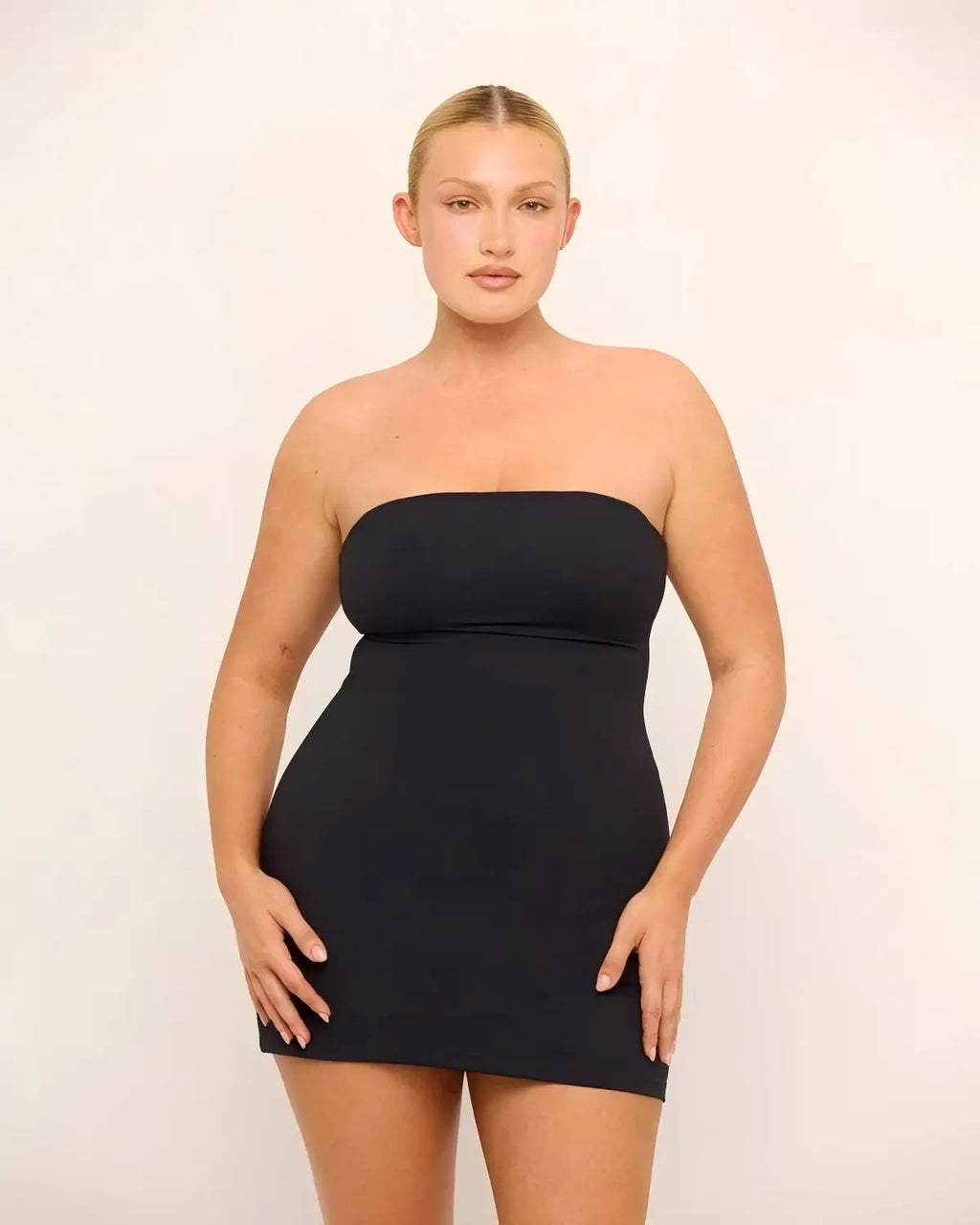 Dazzwear Women'S Basic Summer Tube Dress with Built-In Safety Shorts, Y2K Casual Minimalist Womenswear