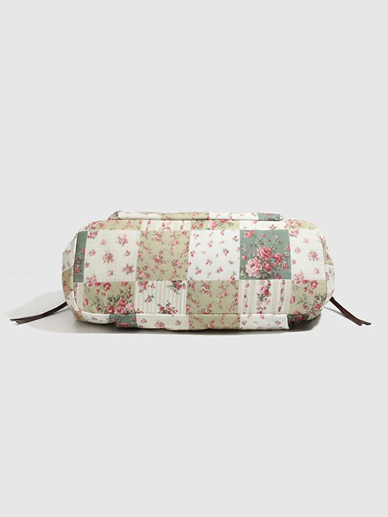 Small Niche Design Retro Fashion Texture Underarm Bag, Fashionable Patterned Bag, Floral Plaid Patchwork Fabric, Lace Lace Design, Large Capacity Single Shoulder Bag, Suitable for Beach Vacation, Shopping