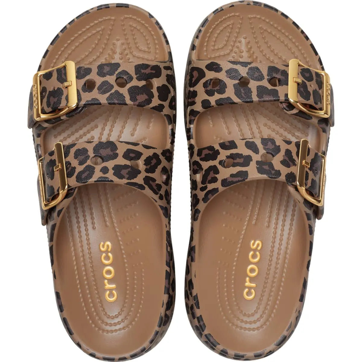 Crocs Women'S Saturday Metallic Buckle Platform Sandals