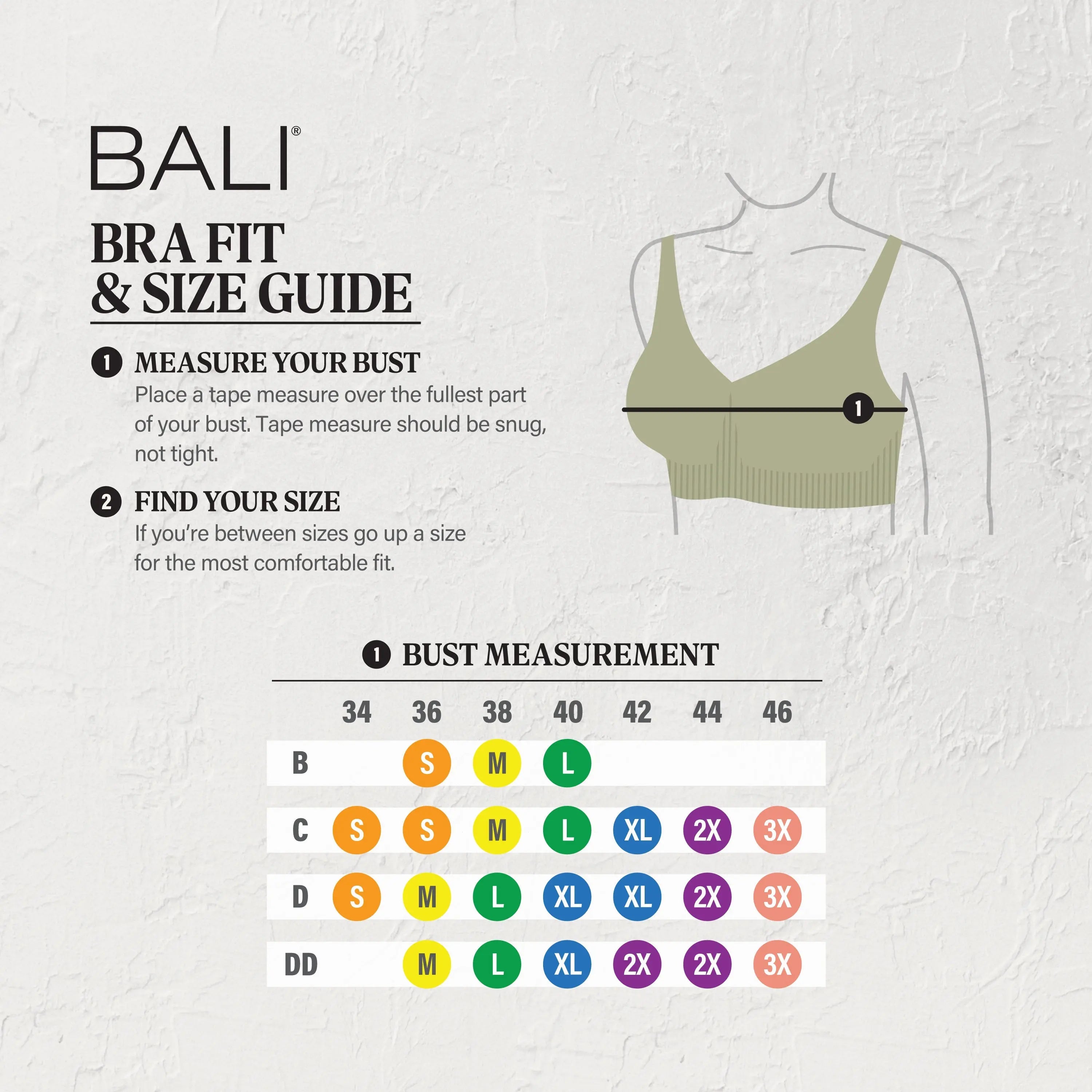 Bali Cotton Collection Wireless Bra Women'S Comfortable Fit Everyday Support Breathable Df8130