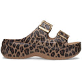 Crocs Women'S Saturday Metallic Buckle Platform Sandals