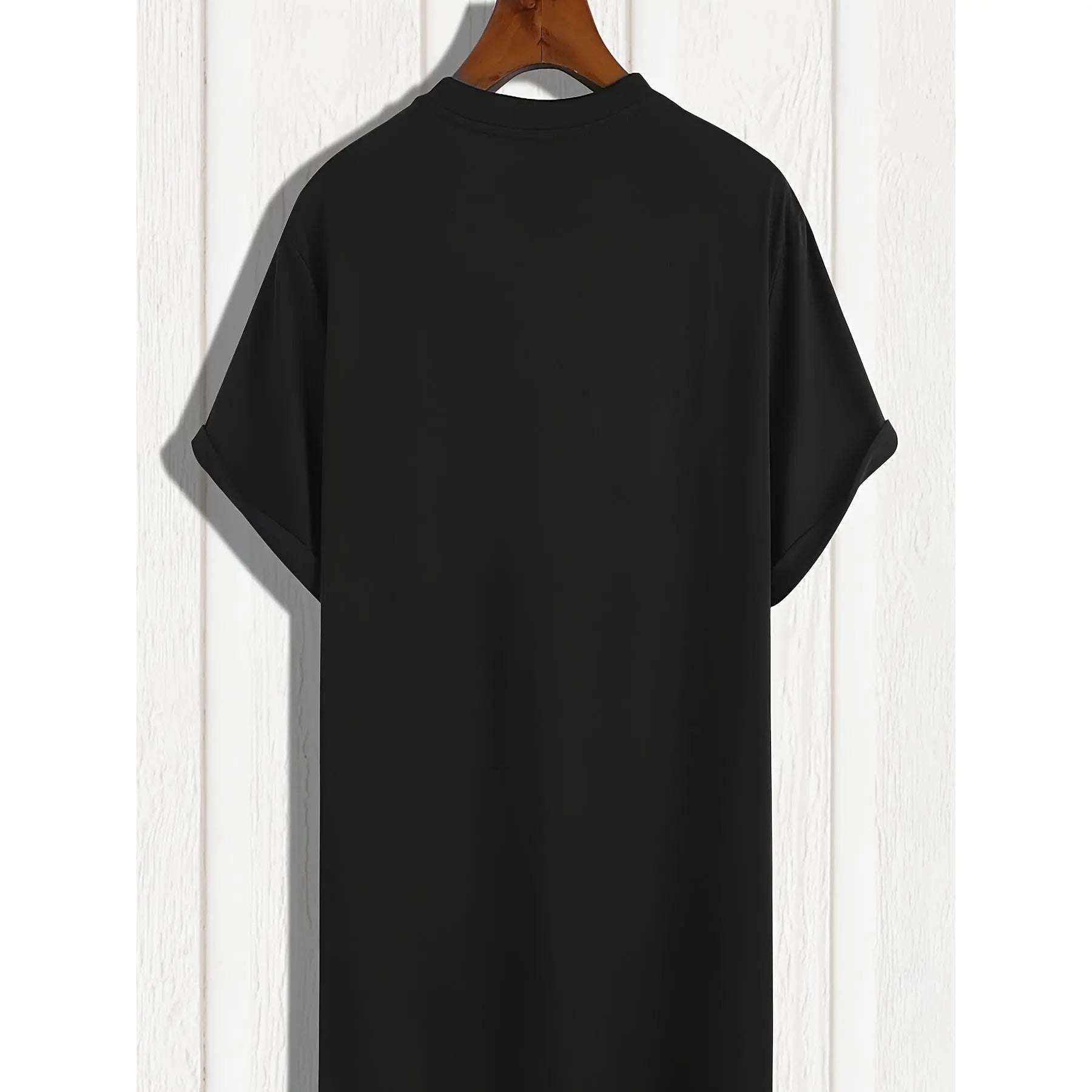 Home Break Men'S Black T-Shirt - Feliz Dia Papa Spanish Father Printing, Sweat Absorbing Cotton, Regular Edition Short Sleeve T-Shirt, Compatible with Daily Wear, External Work, Case Printing, Shu Cotton